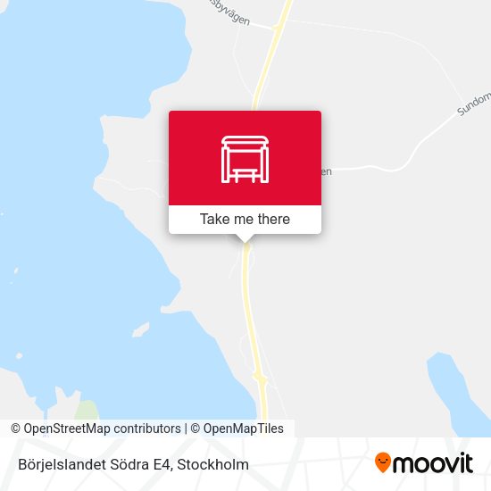 Börjelslandet Södra E4 map