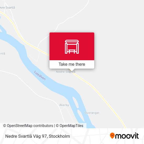 Nedre Svartlå Väg 97 map