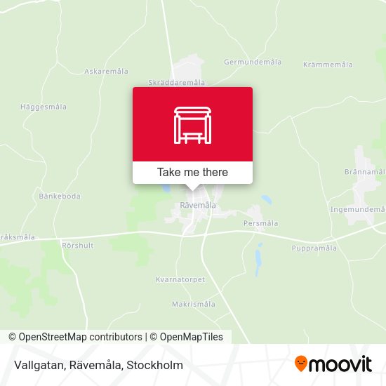 Vallgatan, Rävemåla map