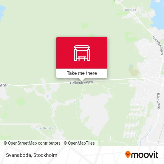 Svanaboda map
