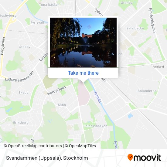 Svandammen (Uppsala) map