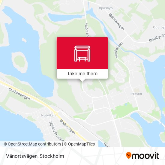 Vänortsvägen map