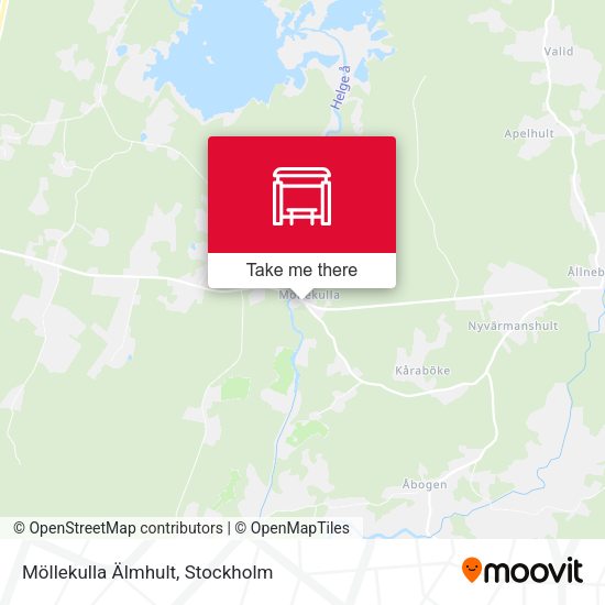 Möllekulla Älmhult map