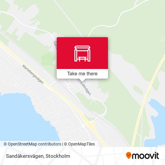 Sandåkersvägen map