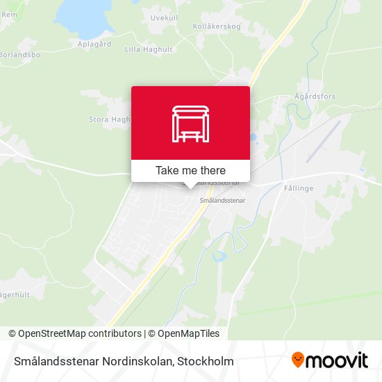 Smålandsstenar Nordinskolan map
