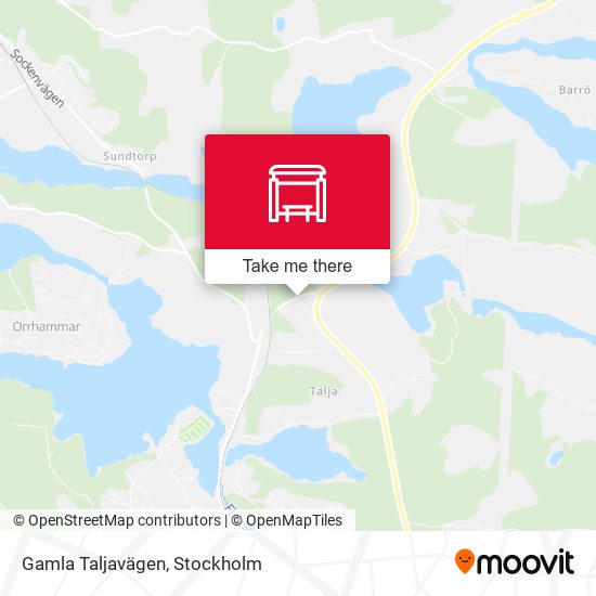 Gamla Taljavägen map