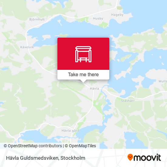 Hävla Guldsmedsviken map