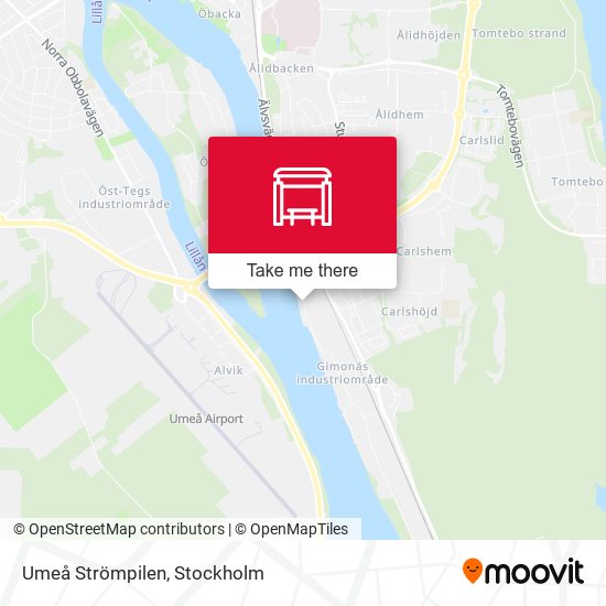 Umeå Strömpilen map