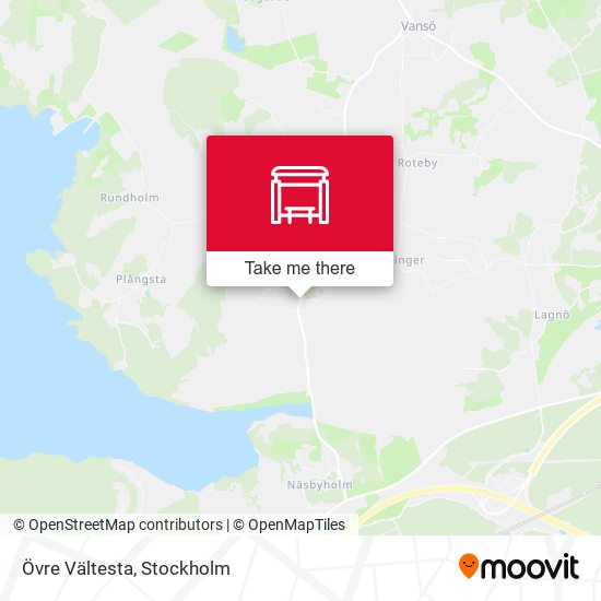 Övre Vältesta map