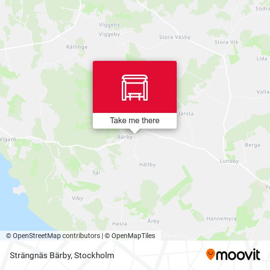 Strängnäs Bärby map