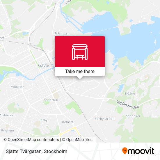 Sjätte Tvärgatan map