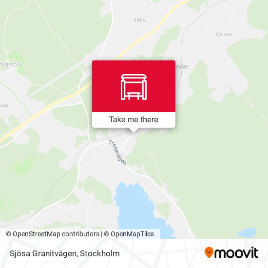 Sjösa Granitvägen map