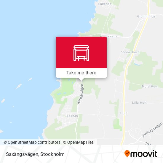 Saxängsvägen map