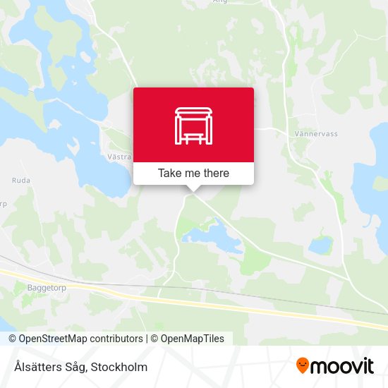 Ålsätters Såg map
