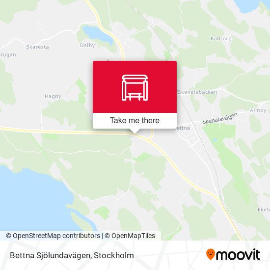Bettna Sjölundavägen map