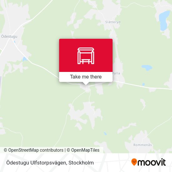 Ödestugu Ulfstorpsvägen map