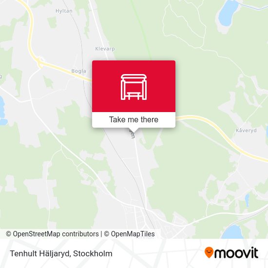 Tenhult Häljaryd map