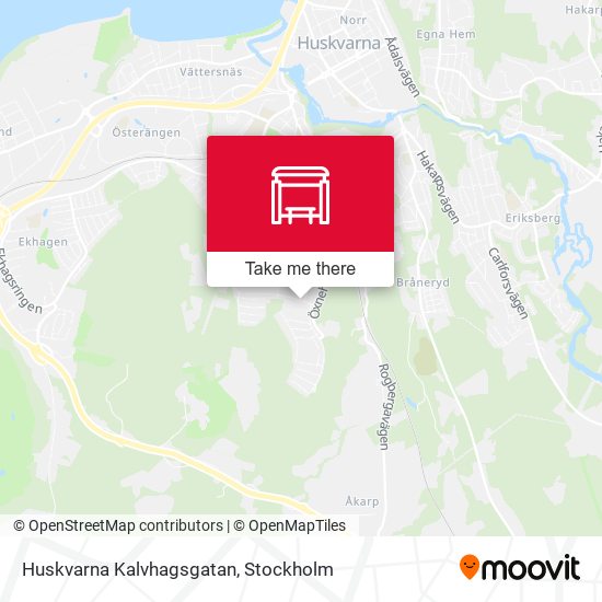Huskvarna Kalvhagsgatan map