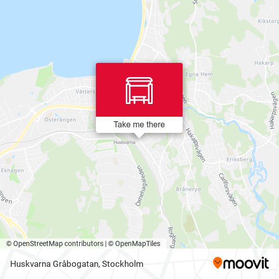 Huskvarna Gråbogatan map