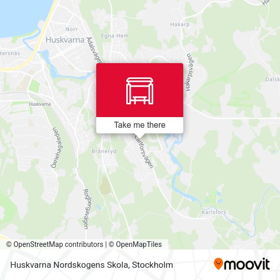 Huskvarna Nordskogens Skola map
