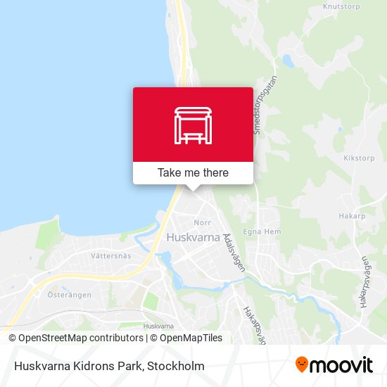Huskvarna Kidrons Park map