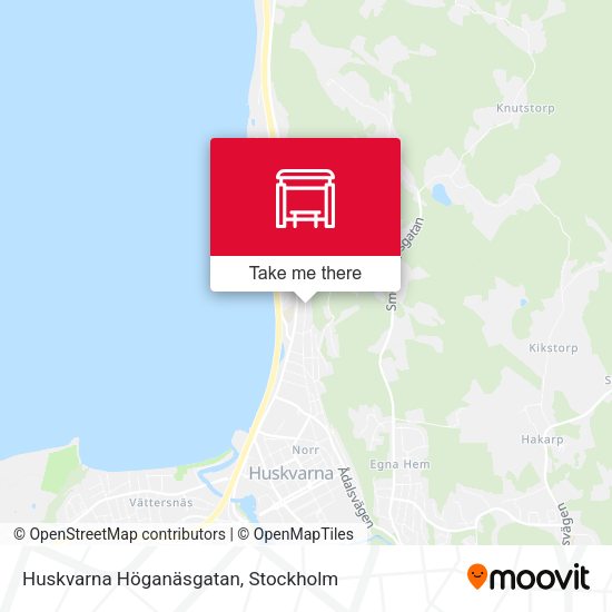 Huskvarna Höganäsgatan map