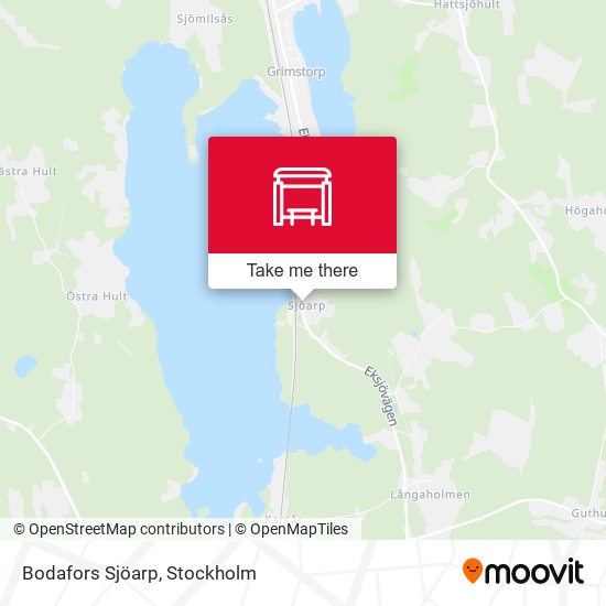 Bodafors Sjöarp map