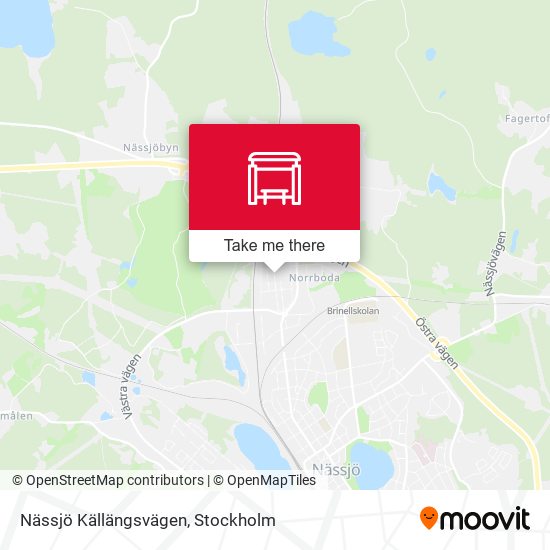 Nässjö Källängsvägen map