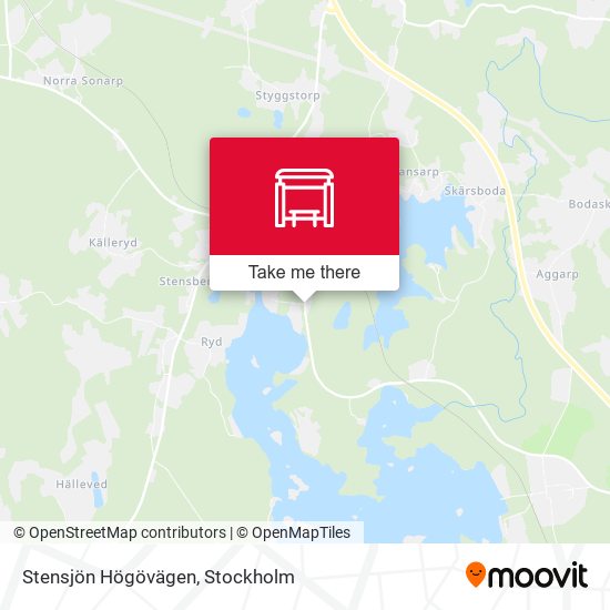 Stensjön Högövägen map