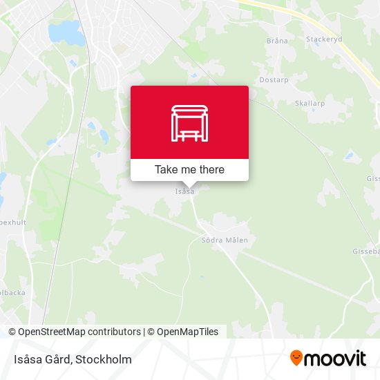 Isåsa Gård map