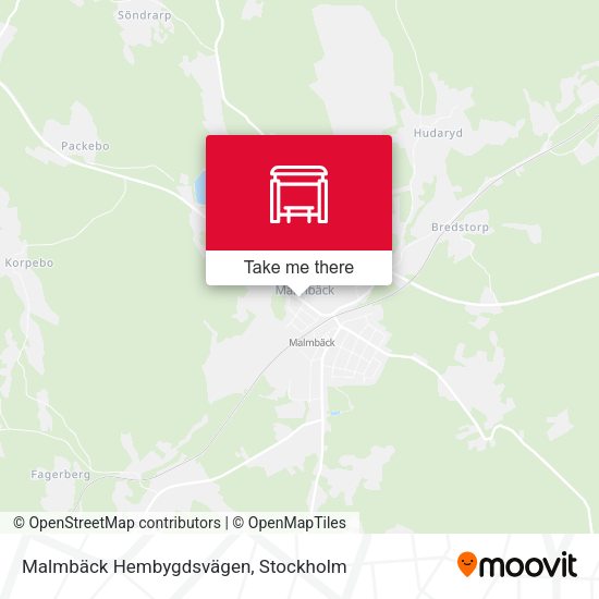 Malmbäck Hembygdsvägen map