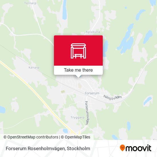 Forserum Rosenholmvägen map