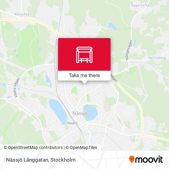 Nässjö Långgatan map