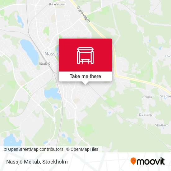 Nässjö Mekab map