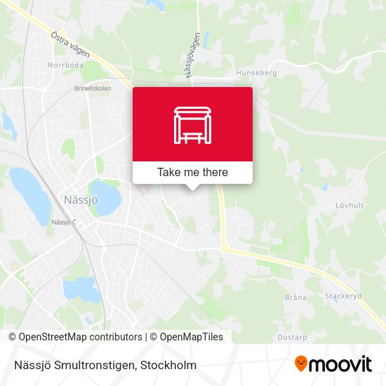 Nässjö Smultronstigen map