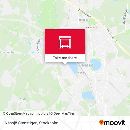 Nässjö Stenstigen map