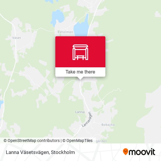 Lanna Väsetsvägen map