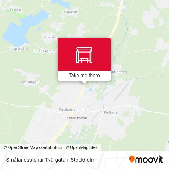 Smålandsstenar Tvärgatan map