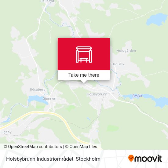 Holsbybrunn Industriområdet map