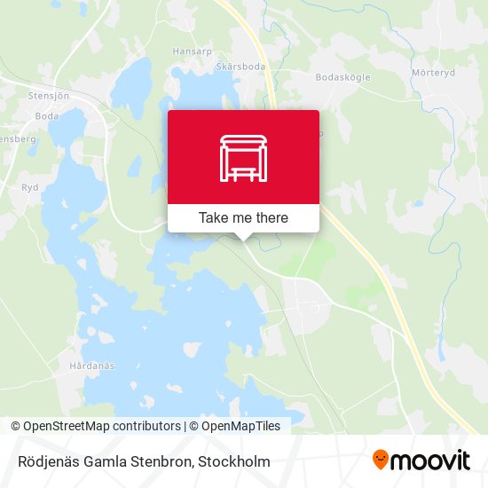 Rödjenäs Gamla Stenbron map