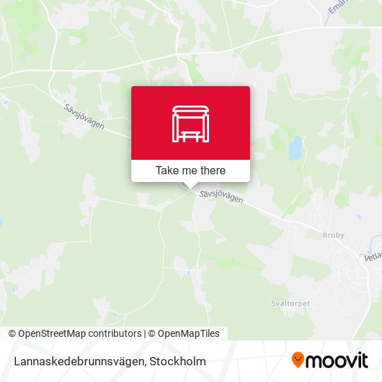 Lannaskedebrunnsvägen map
