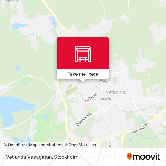 Vetlanda Vasagatan map