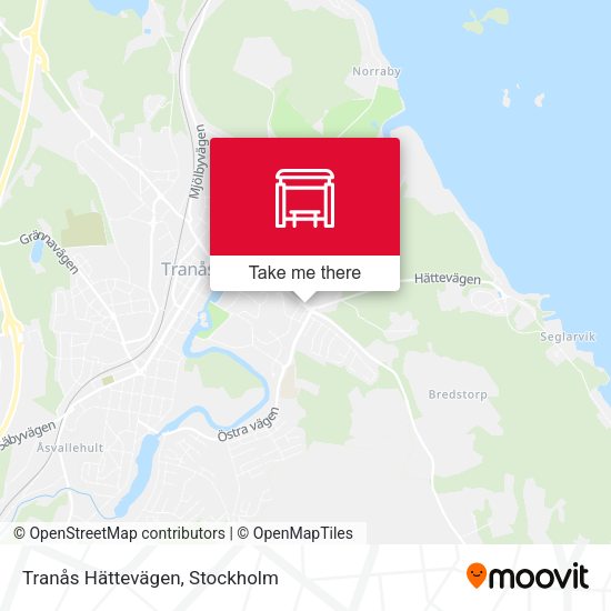 Tranås Hättevägen map