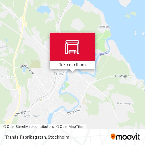 Tranås Fabriksgatan map