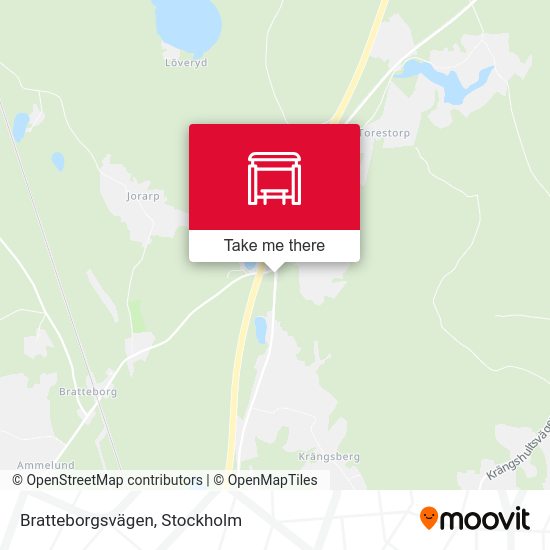 Bratteborgsvägen map