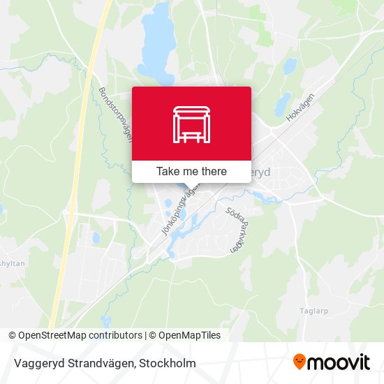 Vaggeryd Strandvägen map