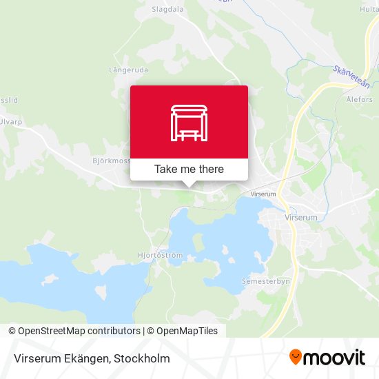 Virserum Ekängen map