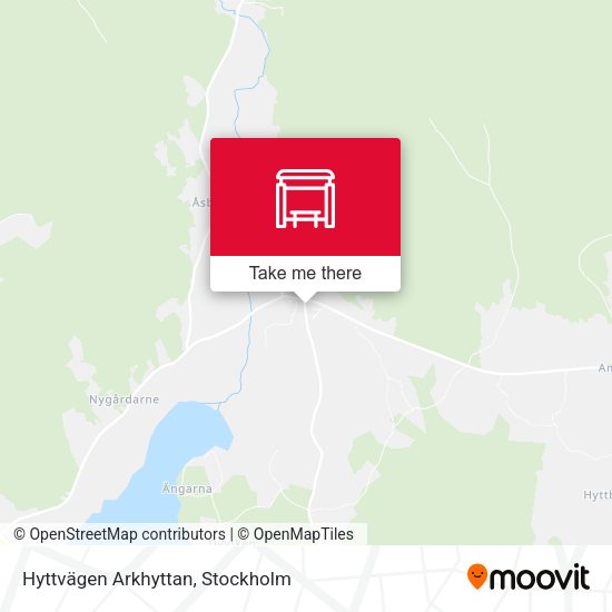Hyttvägen Arkhyttan map