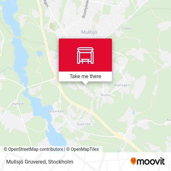 Mullsjö Gruvered map
