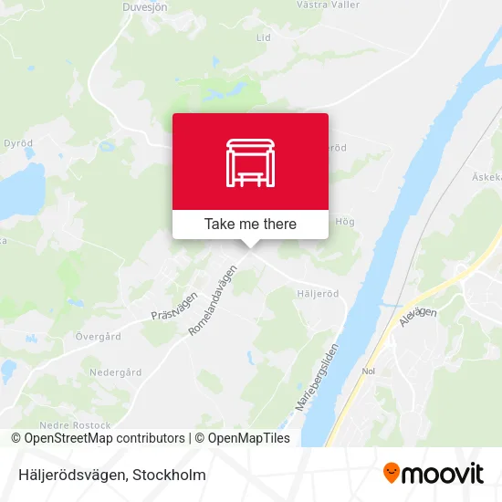 Häljerödsvägen map